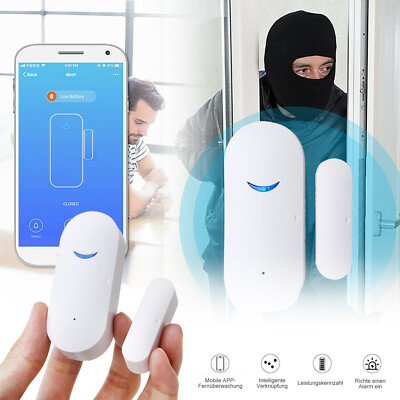 Wireless Wifi Home Window Door Burglar Security Alarm Sensor System Alexa  Google