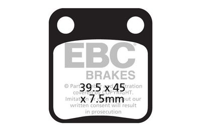 EBC Organic Brake Pads Kawasaki Z 125 Pro 2017 FA691 61-1339 1720-0592 15-691 EBC Organic Brake Pads Kawasaki Z 125 Pro 2017 FA691 61-1339 1720-0592 15-691