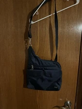 Travelon Anti-Theft Classic Crossbody Security Travel Bag Purse Midnight - Blue