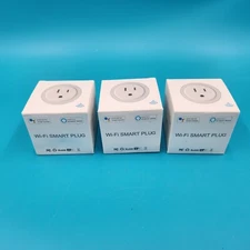 WiFi Smart Plug US Round Remote App & Voice Control Google Alexa