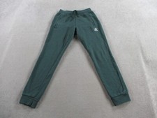 Adidas Pants Mens Small Green Adicolor Essentials Trefoil Track Fleece Jogger