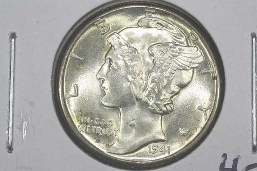 1941-D Mercury Dime, Near Gem BU FSB #3