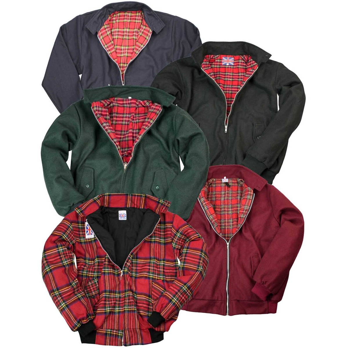Emp Schwarze Karierte Jacke England Winter-Jacket In Farben Mod Oi