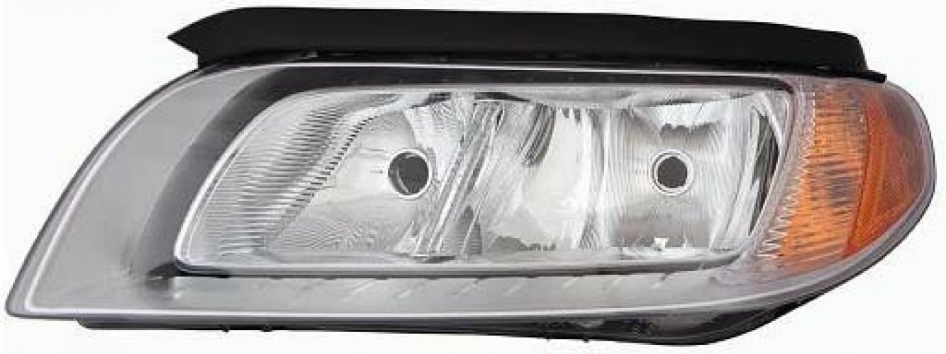 Phare avant gauche à lentille claire polycarbonate pour Volvo V70 S80 XC70 2013-2016