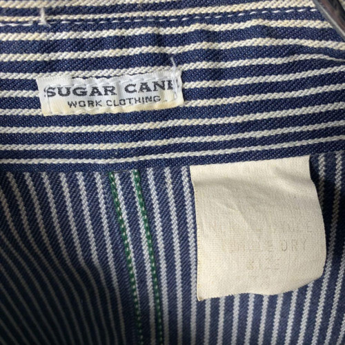 90s　SUGAR CANE　Railroad Jacket　ヒッコリー　ワーク 90s SUGAR CANE Railroad Jacket Size:38 White and navy