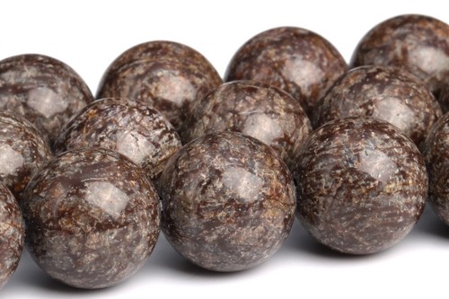 Natural Brown Snowflake Obsidian Beads Grade AAA Round Loose Beads 4/6/8/10/12MM - Picture 10 of 11