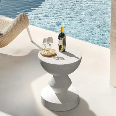 Modern Decorative Garden Stool Heavy Duty Patio Terrazzo Side Table Plant Table - Image 1 of 4