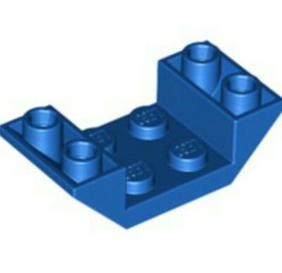 Lego 4871 blaue Steigung, invertiert 45 4 x 2 doppelt mit 2 x 2 Ausschnitt