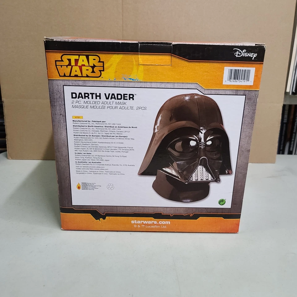 Rubies Costume 4191 Disney Star Wars Molded Adult Mask Darth Vader - Image 2 of 2