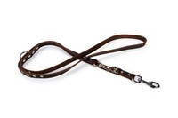 Karlie Rondo Leder FüHrleine Braun 2M / 18Mm - Hundeleine Lederleine Leine
