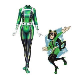 Anime Asui Tsuyu My Boku No Hero Academia Cosplay Sexy Bodysuit Costume Jumpsuit Ebay
