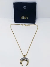Slide Jewelry Crescent Necklace