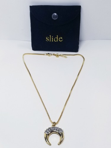 Slide Jewelry Crescent Necklace