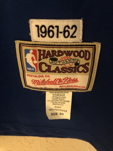 Hardwood Classics Los Angeles # 8 Bryant jersey w/ LASER signature ON BACK SZ 56 - Picture 4 of 7