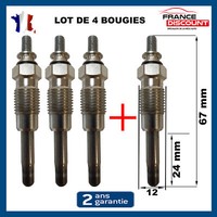 4 -Kerze VorwäRmung FüR Jeep Cherokee 2.1 Td Clio 1 Express R19 1.9 D 1.9L