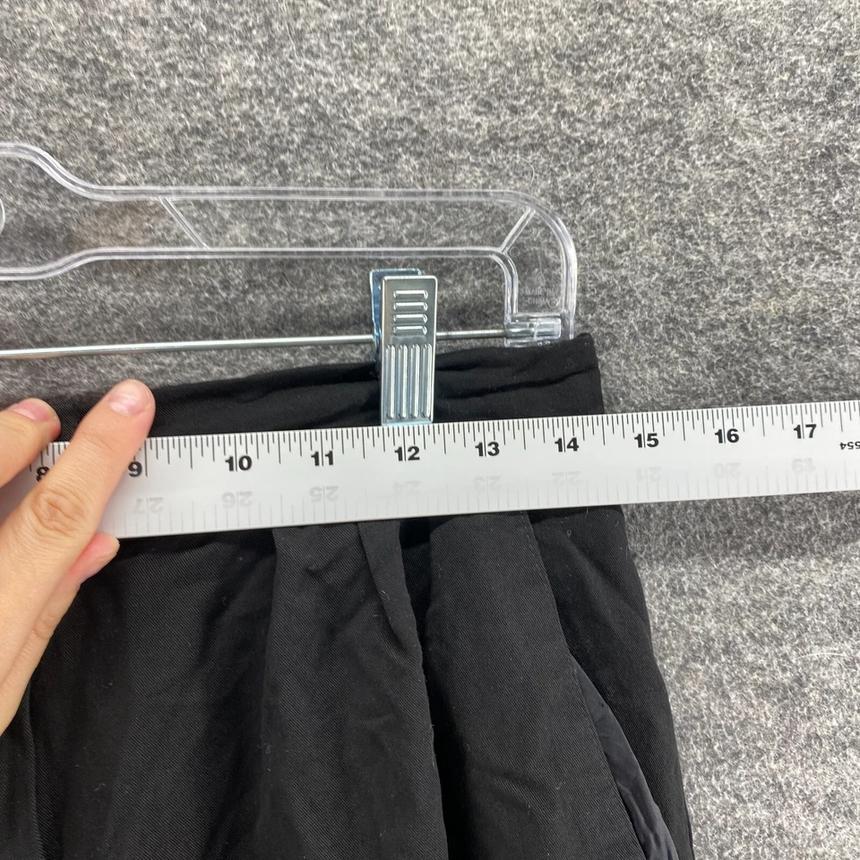 Pantalones Cortos Esquineros Informales Mujer M Medianos Negros Bermudas Tiro Alto Bolsillos Informales Foto 4 de 4