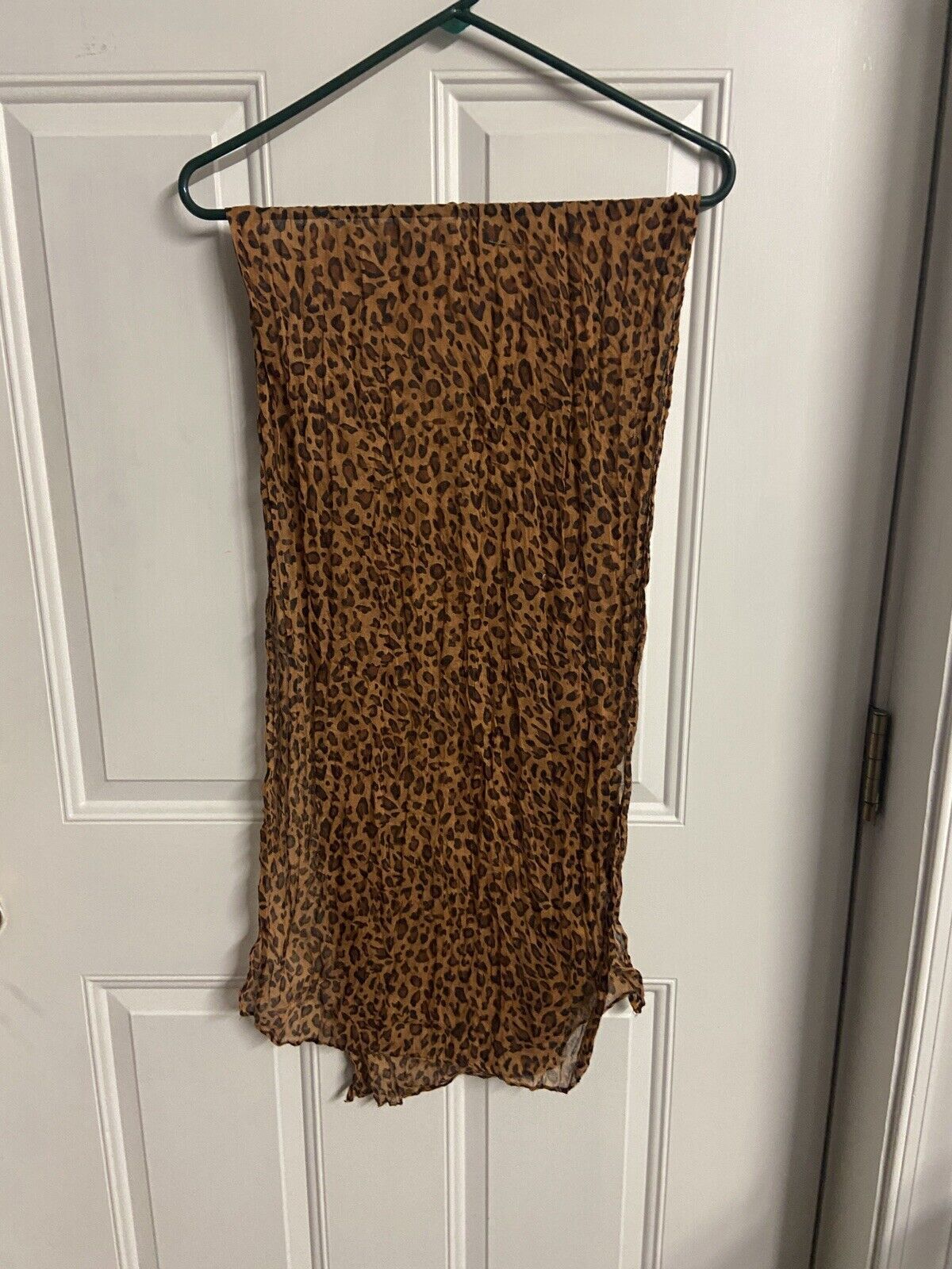 Unbranded  Scarf rectangular leopard spot polyest… - image 2