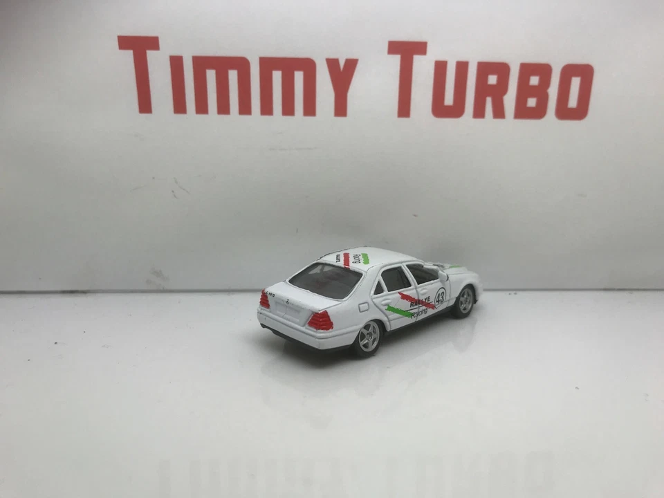 WELLY MERCEDES BENZ C CLASS RACING RALLYE WHITE 75MM LONG 18 - Image 3 of 4