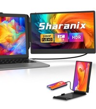 New Dual Laptop Screen Extender - 14'' Portable Monitor Plug Play, 1080P FHD