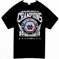 Notre Dame Fighting Irish Womens Basketball T Shirt Size L Fruit of the Loom