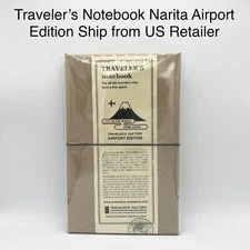 NEW Traveler's Factory Leather Notebook Organizer Planner Narita Airport Edition