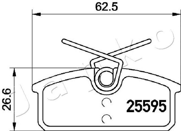 Bremsbelagsatz Scheibenbremse Japko 510705 FüR Renault Twizy Mama-image