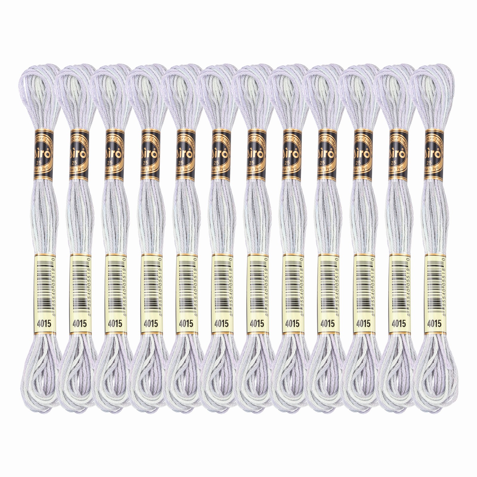 Floss, Polyester Embroidery Threads Light Gray