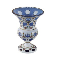 Vaso Cristallo di Boemia  XX Secolo Modernariato Oggettistica