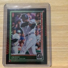 2025 Panini Donruss🏴Optic Black Disco Refractor #34 Jim Rice Boston Red Sox A31