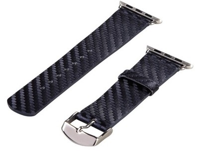 Hama Uhren-Armband Uhren-Band Carbon für Apple Watch iWatch 38mm 40mm Series 1-6