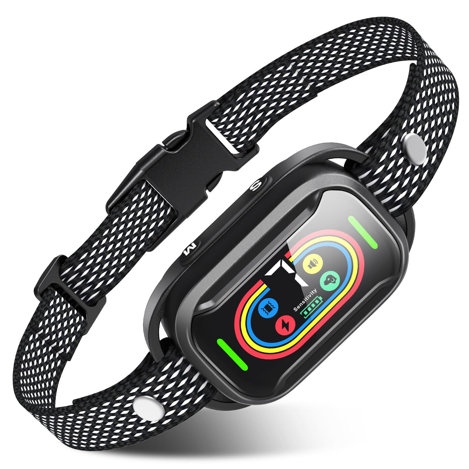 Rechargeable Smart Bark Collar for Medium to Large Dogs - Anti Bark Training Aid