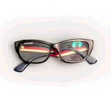 Gucci GG 3534 Black Cat Eye Full Rim Plastic Eyeglass Frames 51-18-140