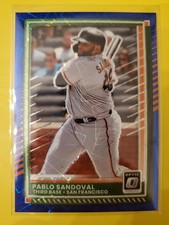 2025 Donruss Optic Blue Velocity #95 Pablo Sandoval - San Francisco Giants