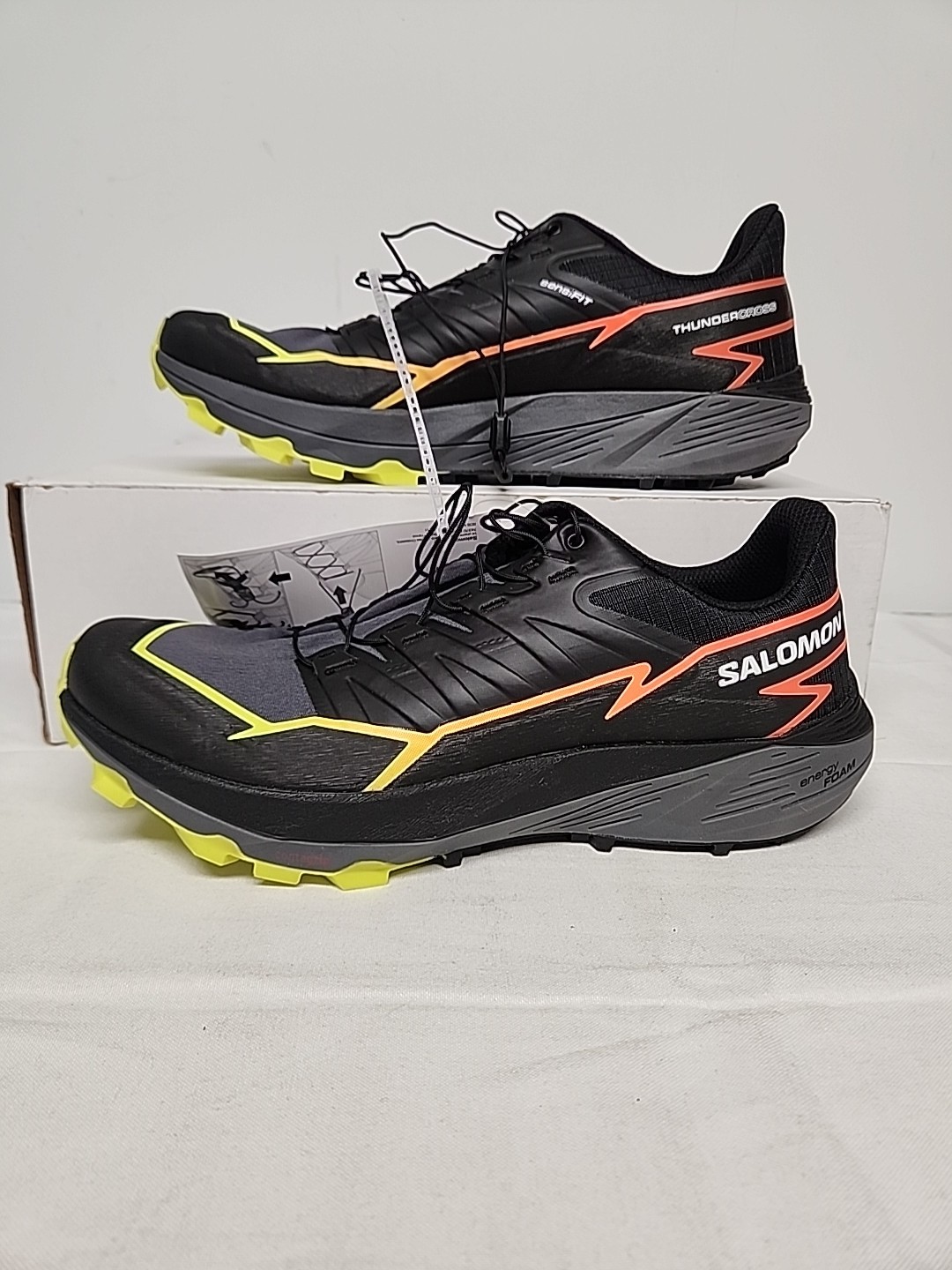 Scarpe Salomon Thundercross da trekking trail running nere tonalità silenziose uomo 9 5 NUOVE