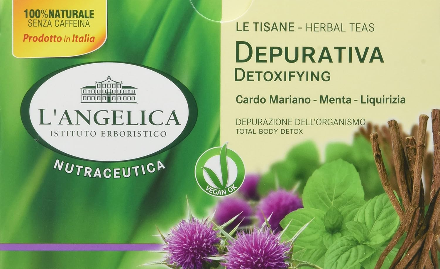 Tisana Depurativa Fegato Cardo Mariano Menta Liquirizia | Integratore Detox