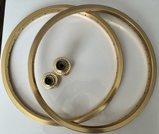 Set of Old Mid School Diamondback BMX Hubs and 20" Unlaced Rims 48 Spoke.