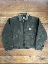 Vintage Carhartt Blanket Lined Detroit Work Jacket Moss Green J97 MOS XL