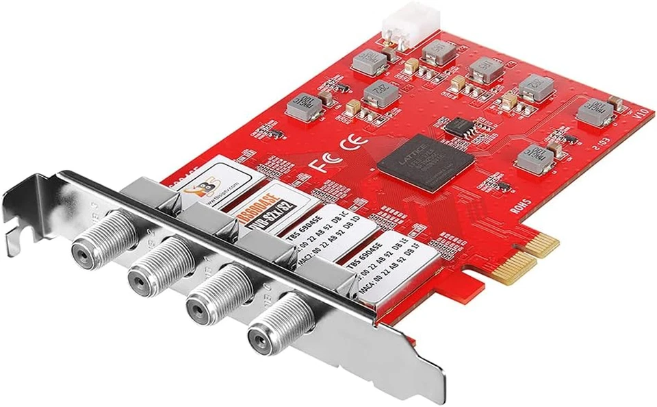 6904SE DVB-S2 / S / S2X Quad Tuner Pcie Card for Satellite Live TV - Image 3 of 4