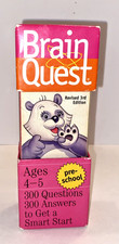 Brain Quest Pre-school Ages 4-5 Set Deck 1  2 300 Q  A