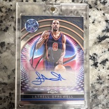 2024-25 Topps Chrome Latrell Sprewell Certified Autograph Card TCAI-LS