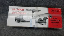 B&K 6" Wall Mount Sink Faucet Brass Polished Chrome With Soap Dish, (New Sealed)