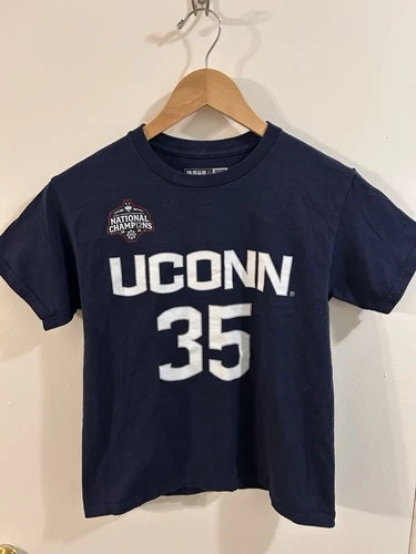 NIL Azzi Fudd UConn Huskies 2025 National Champions Youth M Navy Blue T-Shirt - product listing photo