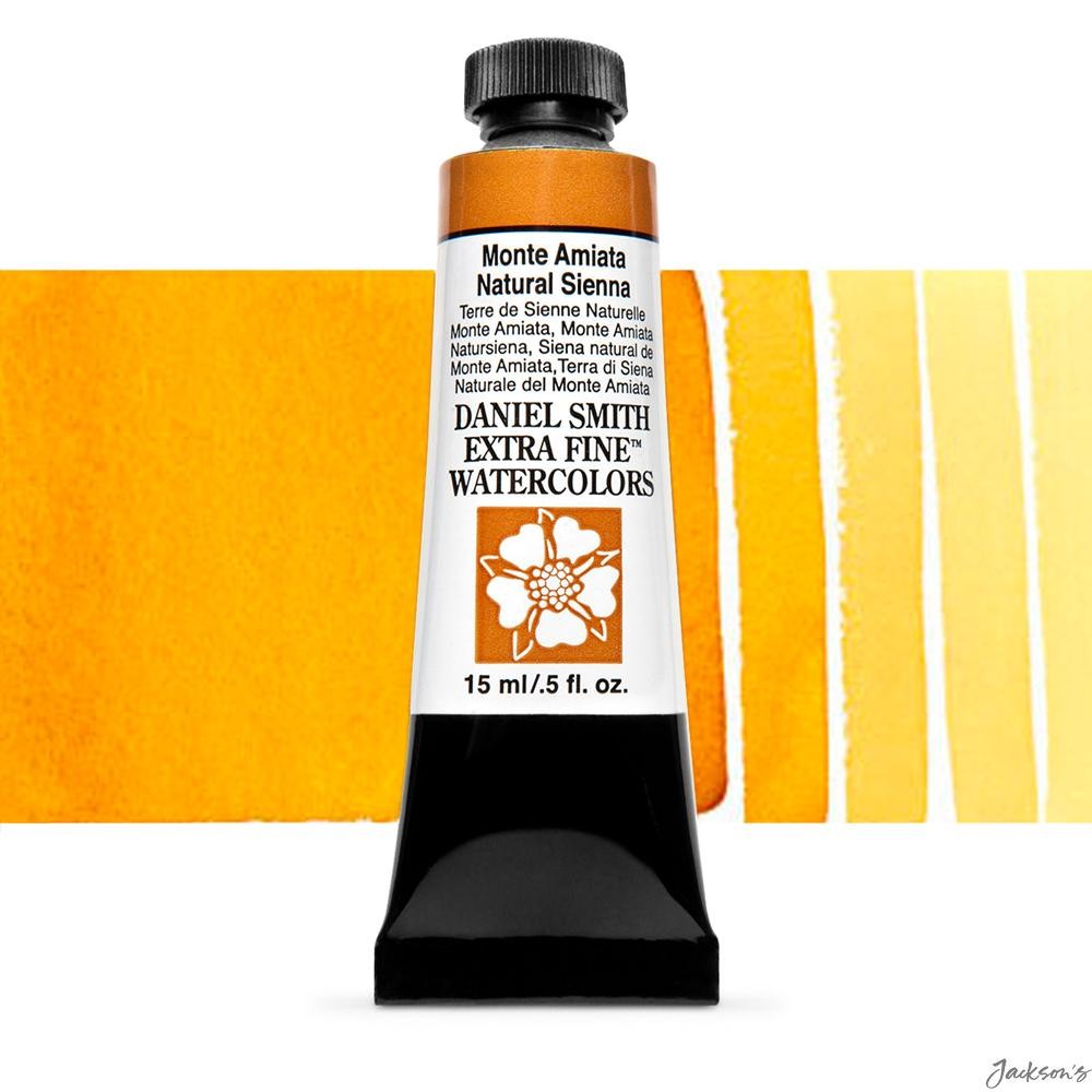 Daniel Smith Watercolour Paint Tube 15ml Monte Amiata Natural Sienna Portrait...