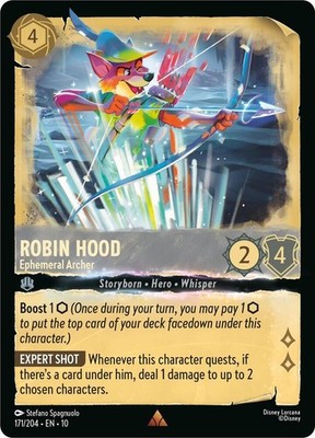 Whispers in the Well - Lorcana Set 10 - Robin Hood Ephemeral Archer