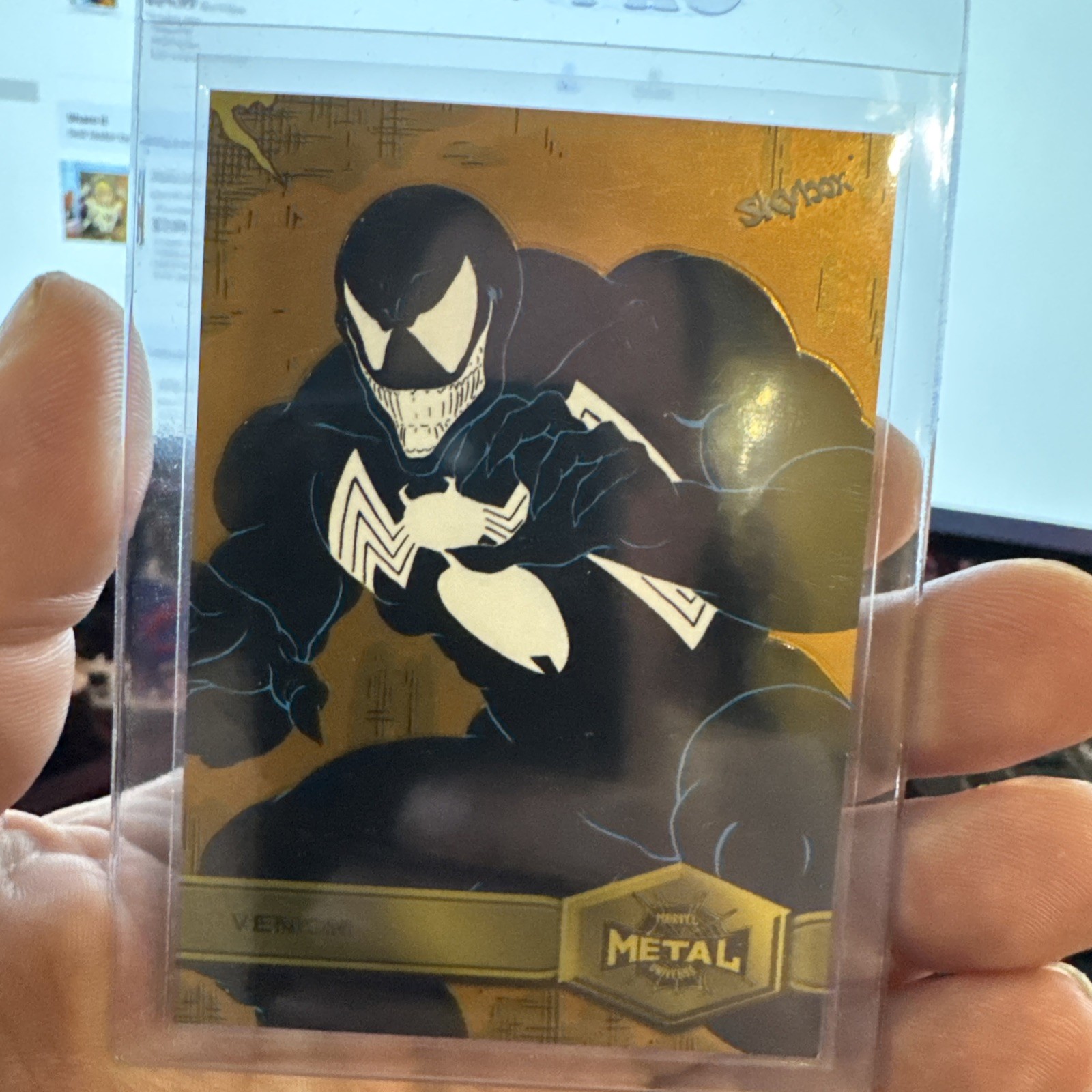 2021 Marvel Metal Universe Spider-Man Yellow FX 193 Venom