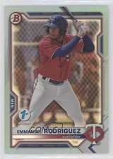 2021 Bowman Draft 1st Edition Sky Blue Foil Emmanuel Rodriguez #BD-55 1b3
