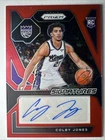 Colby Jones 2023-24 Panini Prizm Rookie Signatures Red 47/99 #RSI-CBY