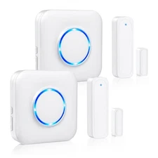 Wireless Door Chime Alarm 2R/2S 600ft Range 58 Chimes NIB Open Box