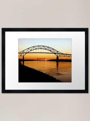 Cape Cod Bourne Bridge Gerahmte Kunst P Gerahmtes Wandbild Poster Leinwanddruck Bild