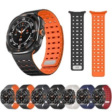 Magnetic Silicone Rubber Strap Sport Band for Samsung Galaxy Watch Ultra 47mm